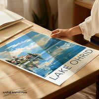Lake Ohrid Poster - North Macedonia Wall Art