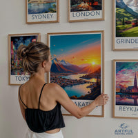 Lake Wakatipu Poster | New Zealand Wall Art