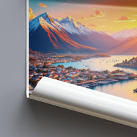 Lake Wakatipu Poster | New Zealand Wall Art