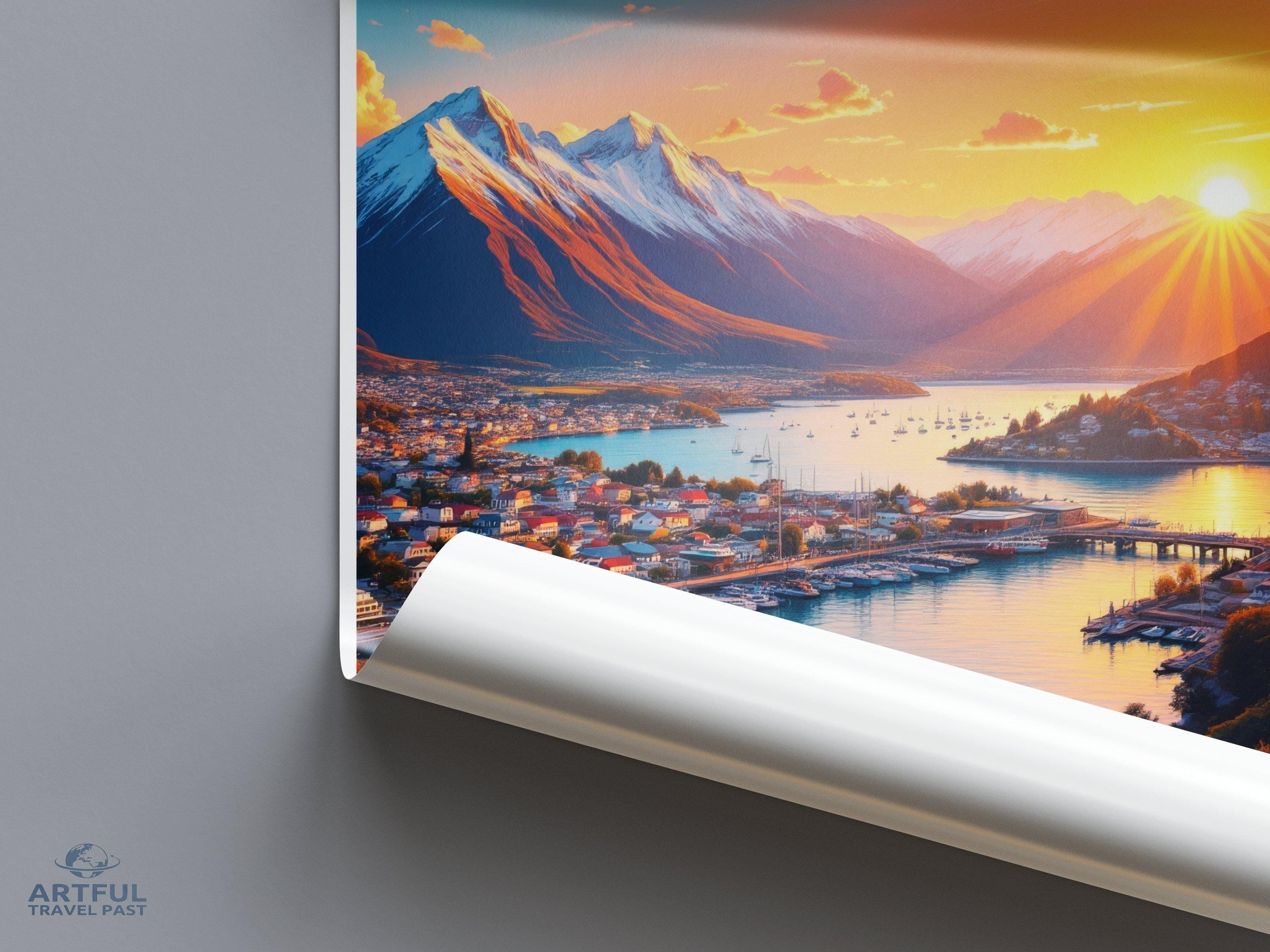 Lake Wakatipu Poster | New Zealand Wall Art