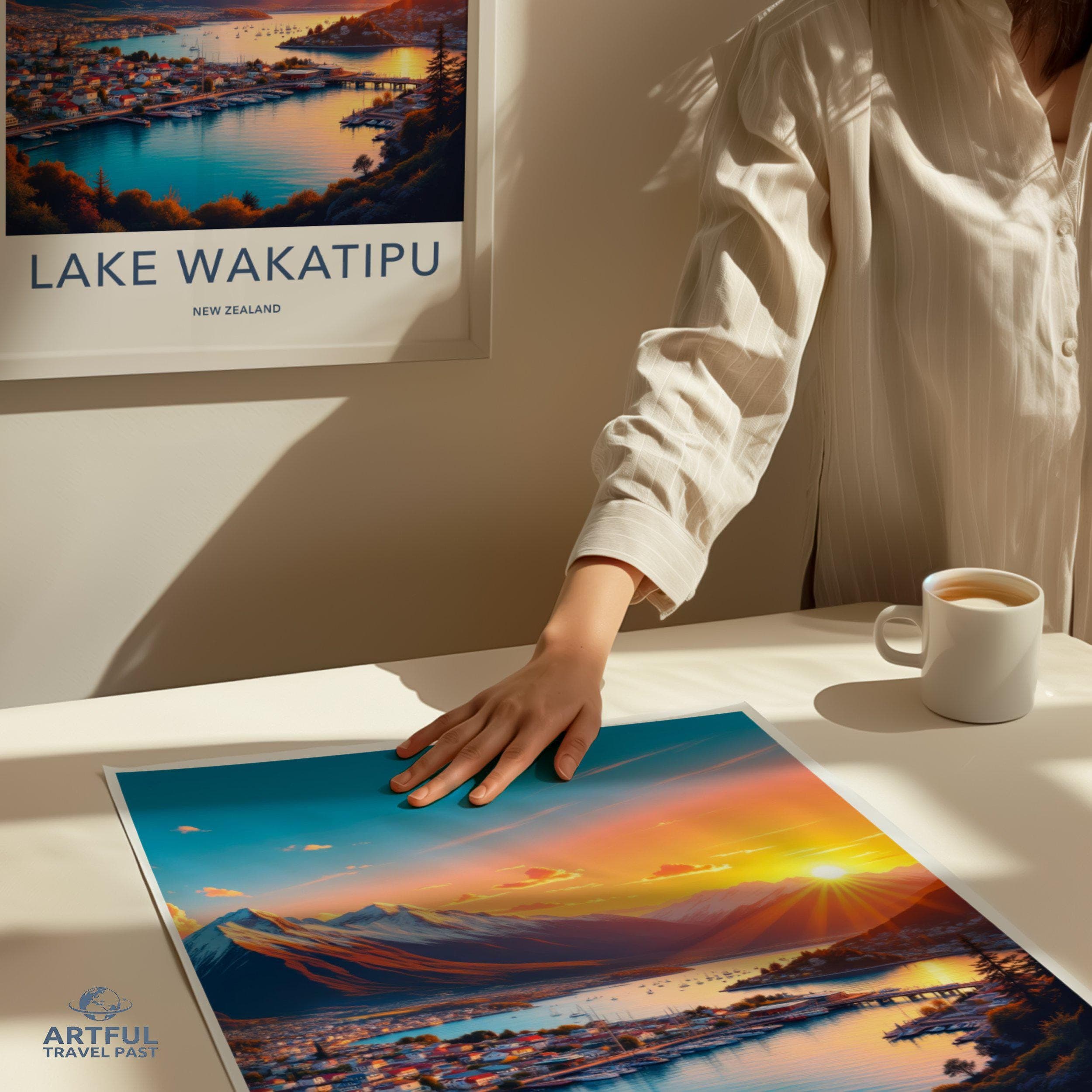 Lake Wakatipu Poster | New Zealand Wall Art