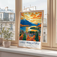Lake Wakatipu Poster - New Zealand Wall Art