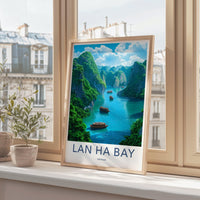 Lan Ha Bay Poster | Vietnam Wall Art | Asia Decor