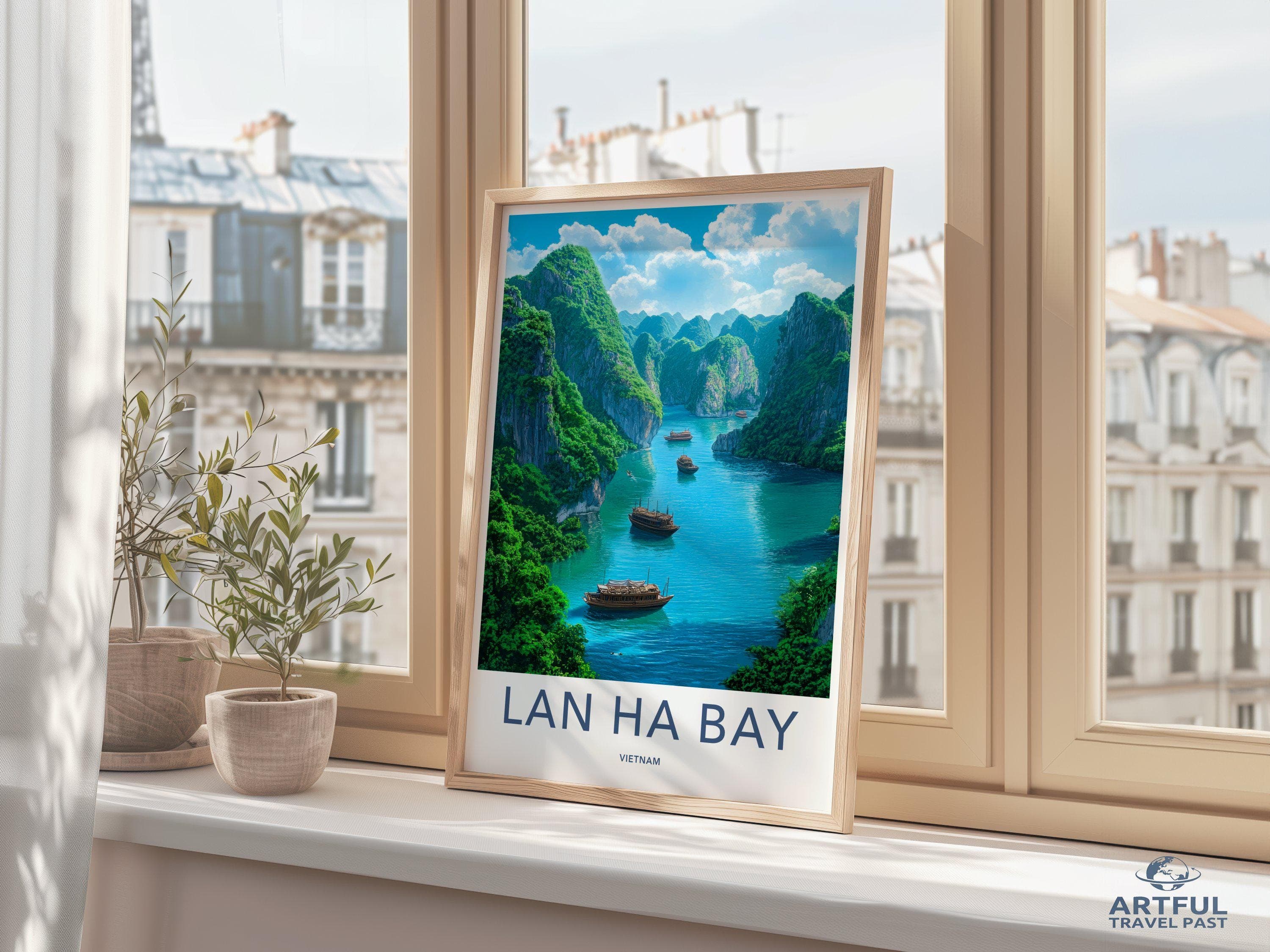 Lan Ha Bay Poster | Vietnam Wall Art | Asia Decor