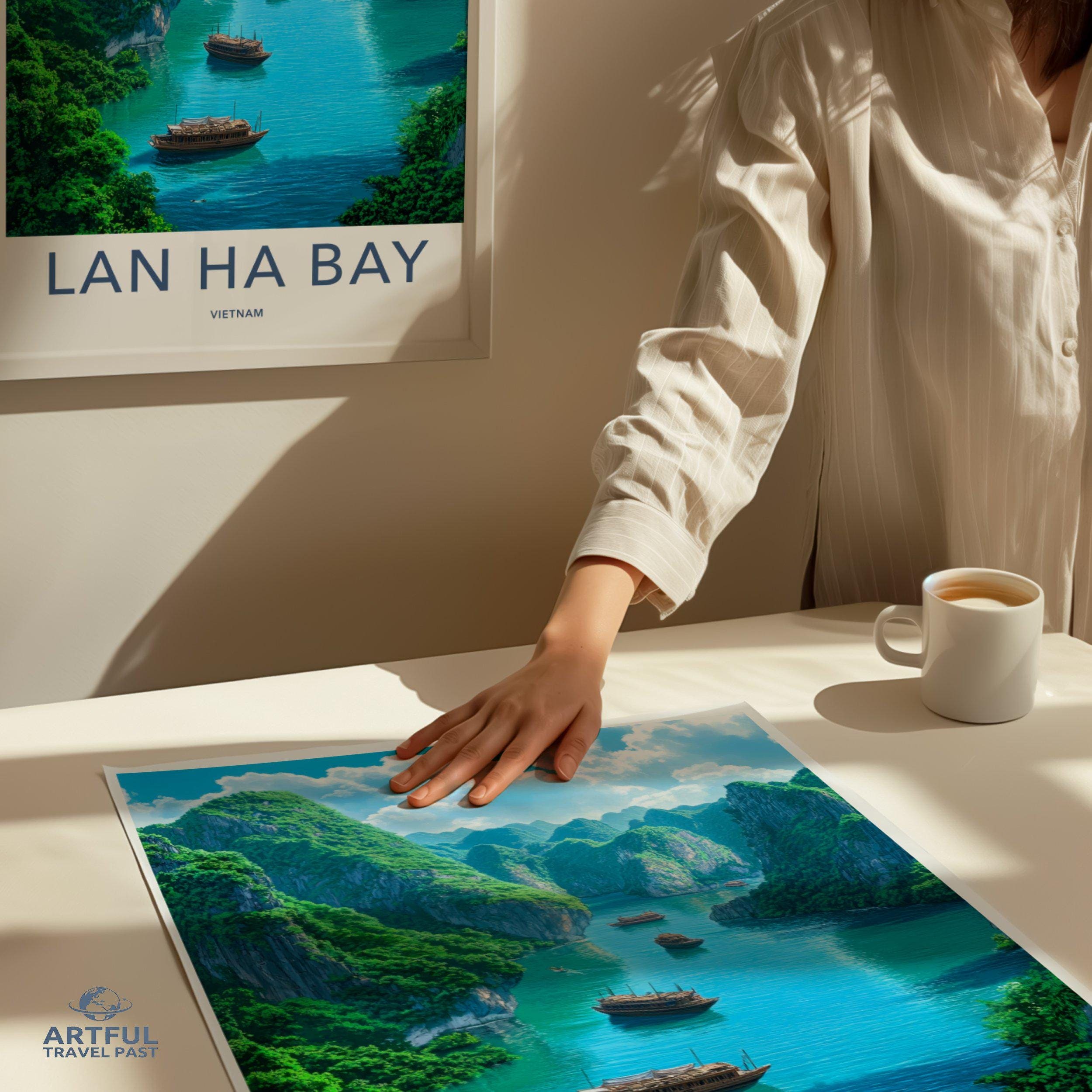 Lan Ha Bay Poster | Vietnam Wall Art | Asia Decor