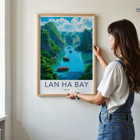 Lan Ha Bay Poster | Vietnam Wall Art | Asia Decor