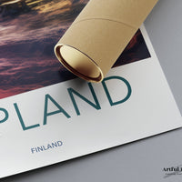 Lapland Poster | Finland Wall Art | Scandinavia Decor