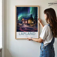 Lapland Poster | Finland Wall Art | Scandinavia Decor