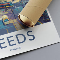 Leeds Poster - England Wall Art