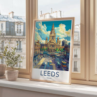 Leeds Poster - England Wall Art