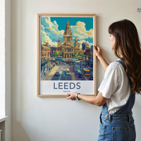 Leeds Poster - England Wall Art