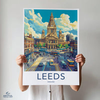 Leeds Poster - England Wall Art