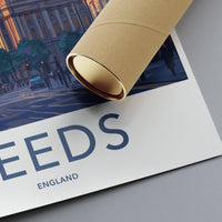 Leeds Poster | England Wall Art | UK Decor