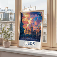 Leeds Poster | England Wall Art | UK Decor
