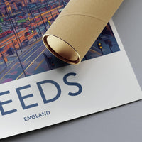 Leeds Poster | England Wall Art | UK Decor