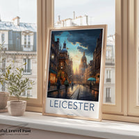 Leicester Poster - England Wall Art