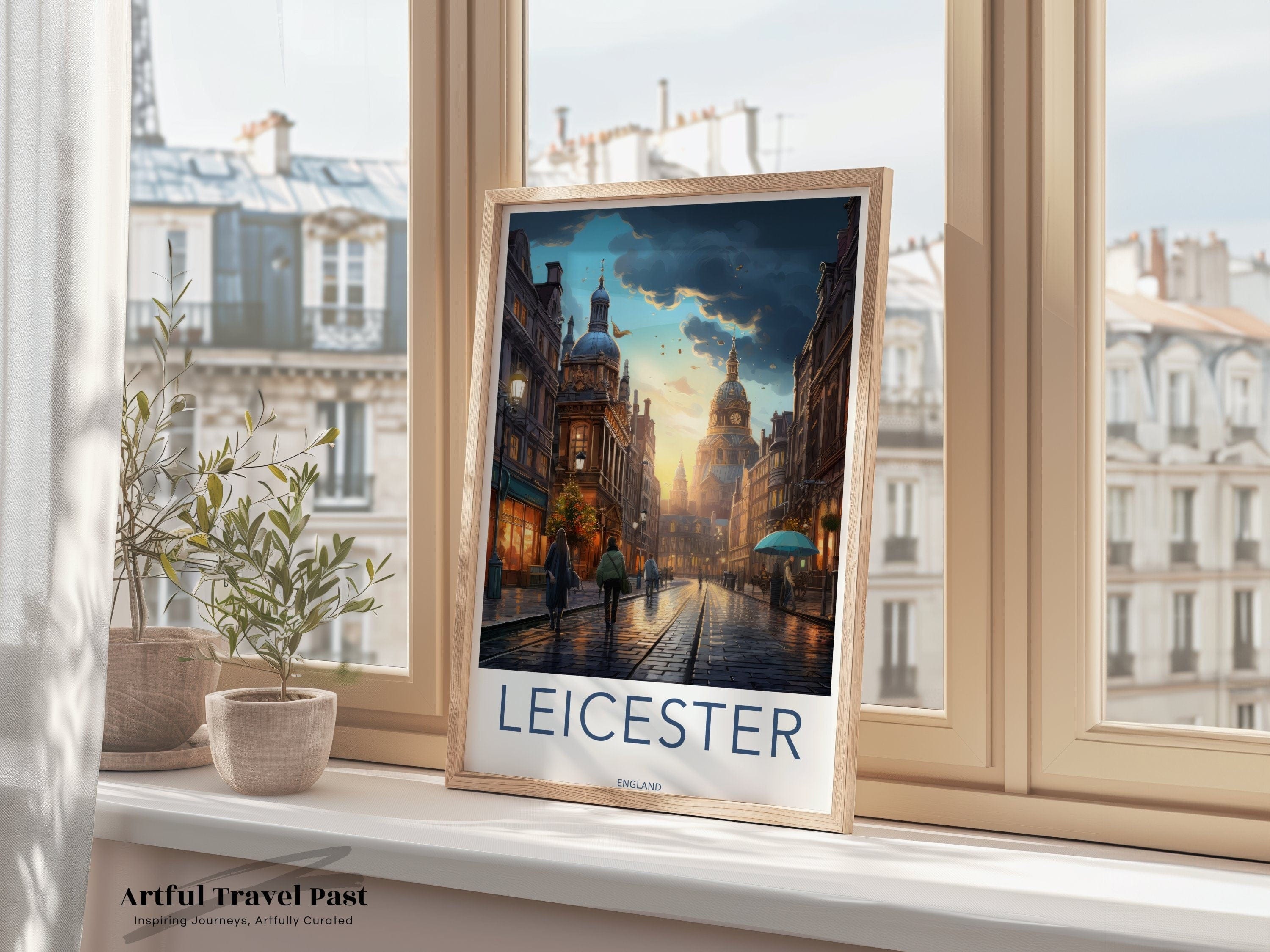 Leicester Poster - England Wall Art