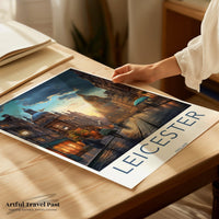 Leicester Poster - England Wall Art