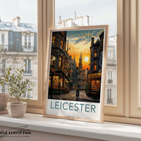 Leicester Poster - England Wall Art