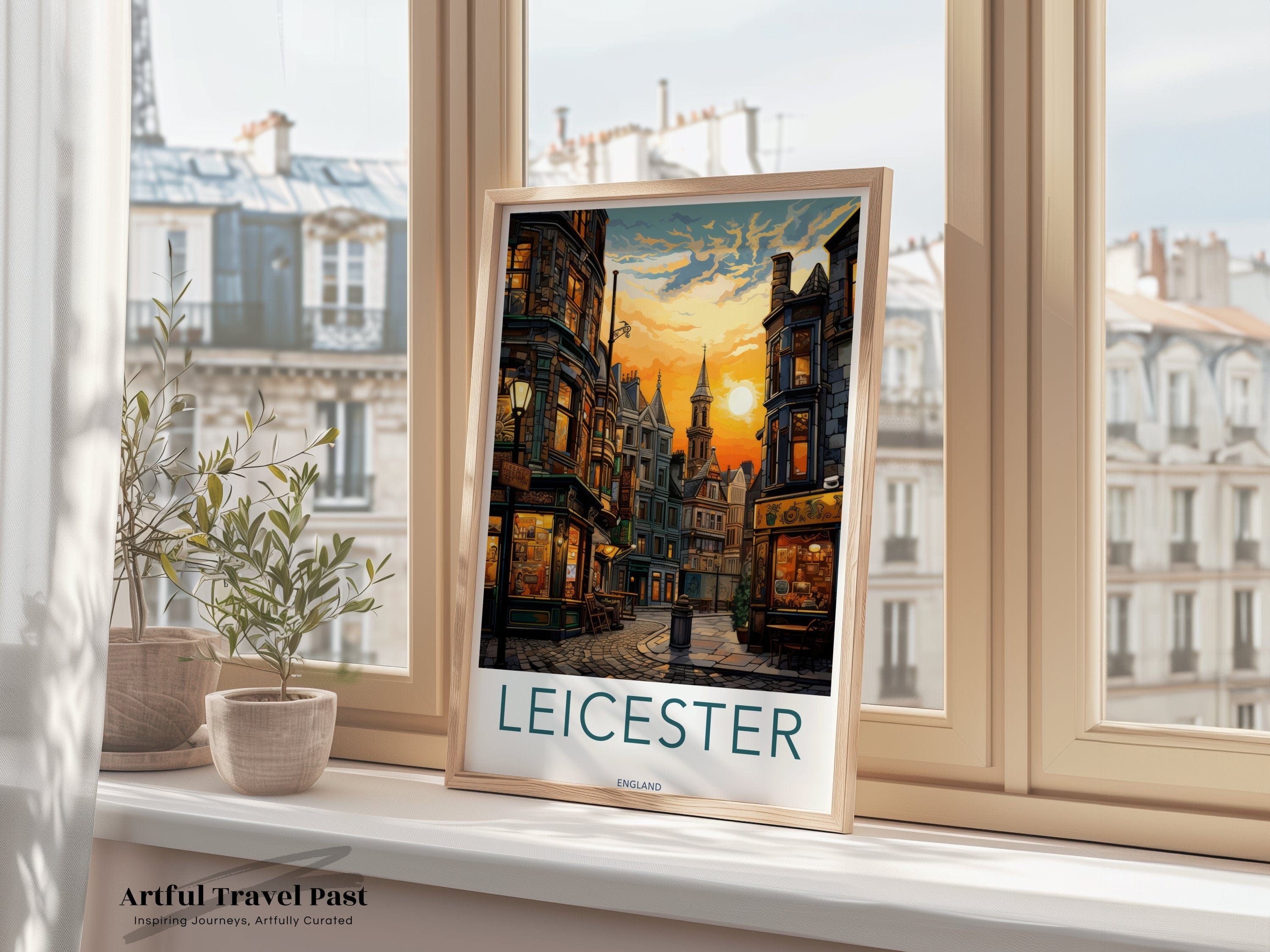 Leicester Poster - England Wall Art
