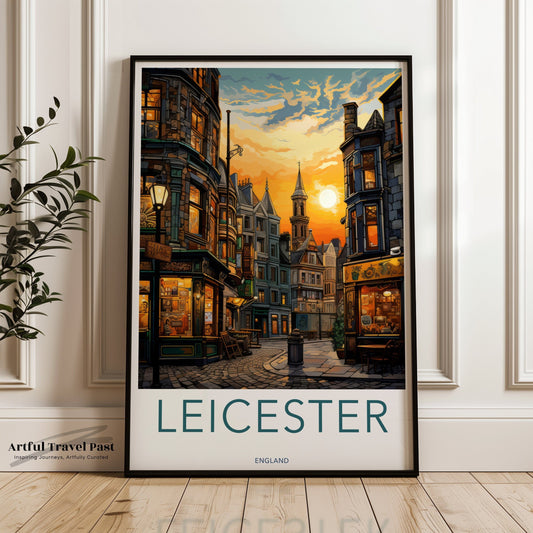 Leicester Poster - England Wall Art