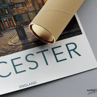 Leicester Poster | England Wall Art | UK Decor