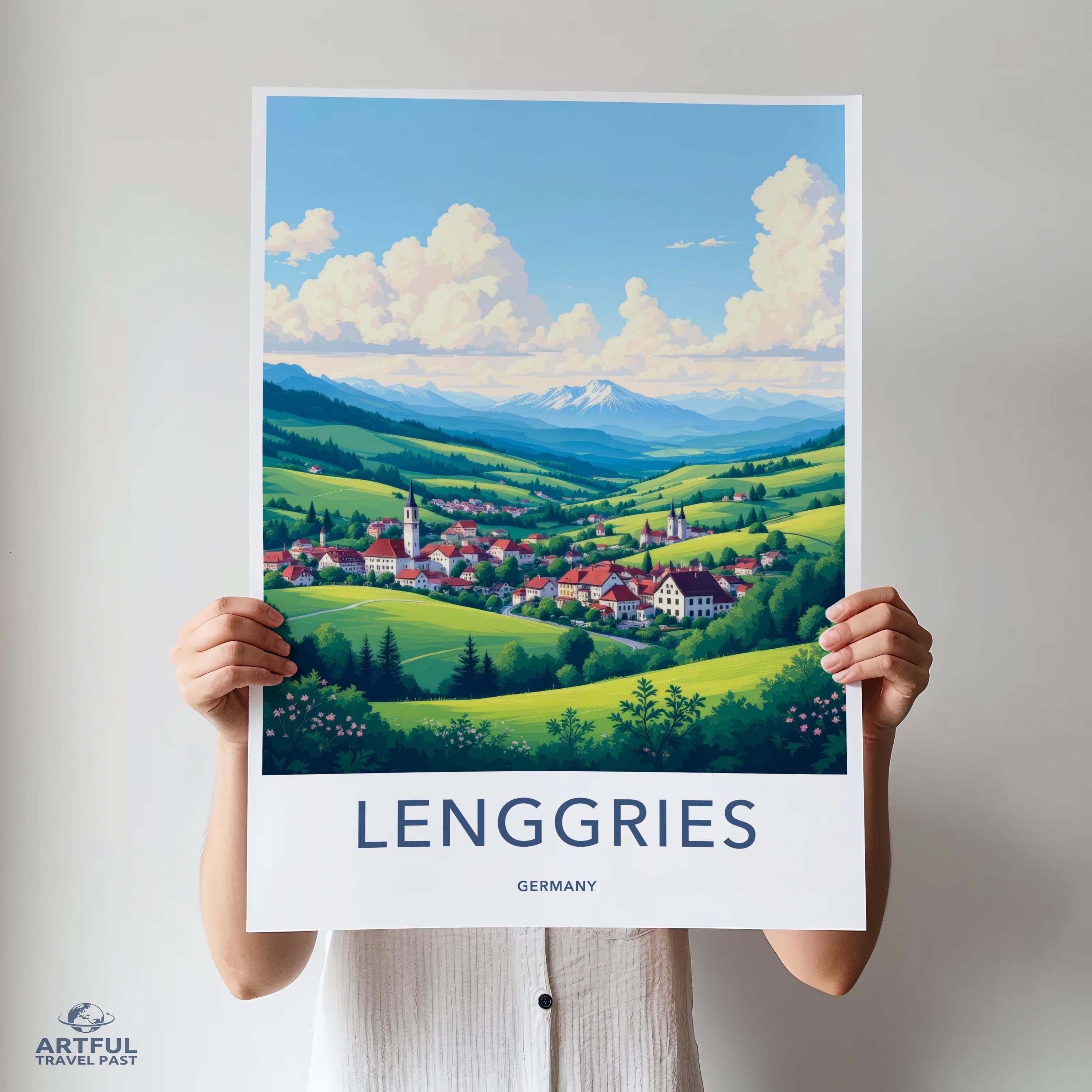 Lenggries Poster - Germany Wall Art