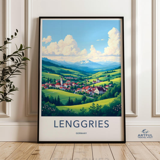 Lenggries Poster - Germany Wall Art