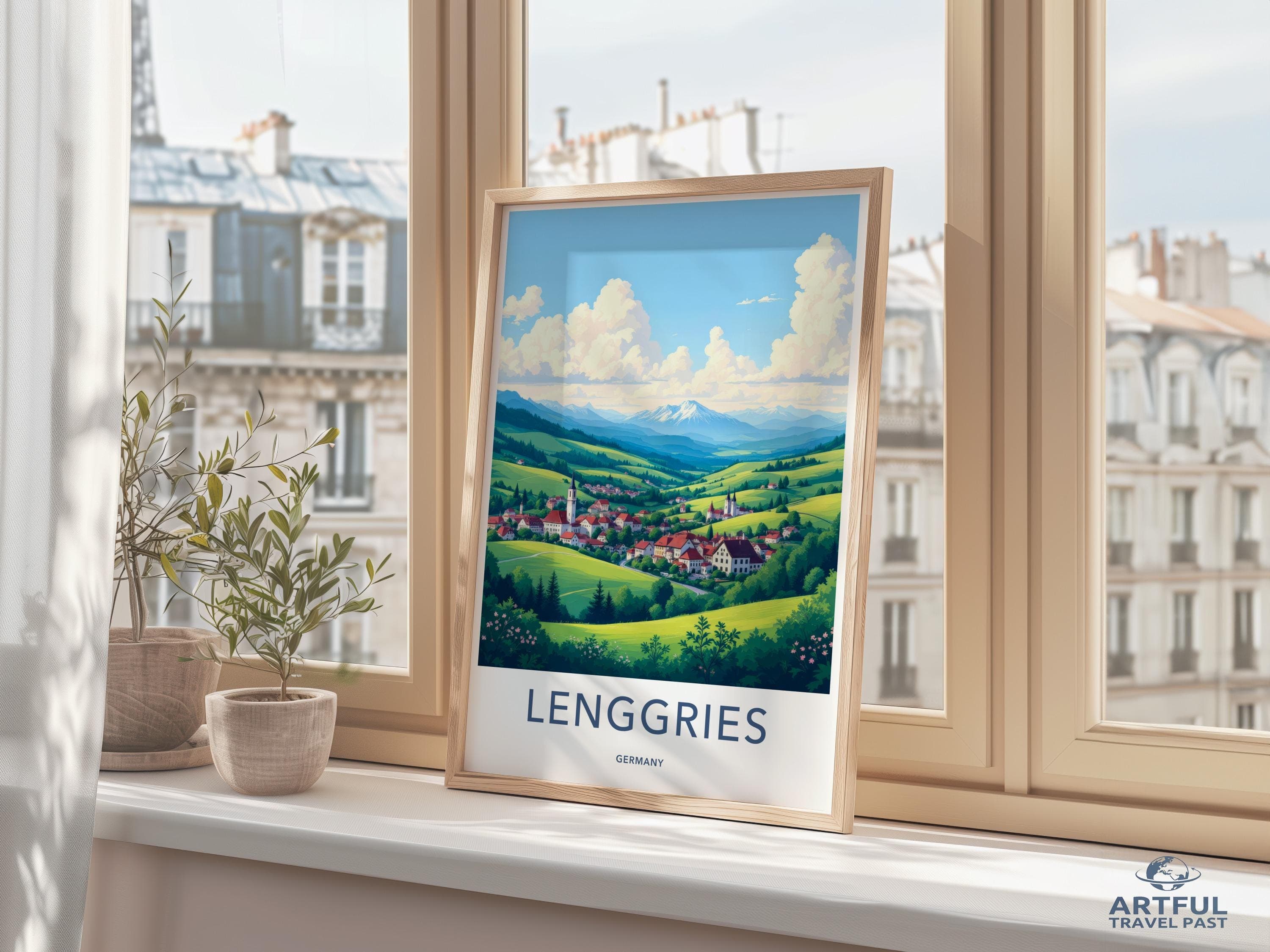 Lenggries Poster - Germany Wall Art