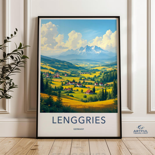 Lenggries Poster - Germany Wall Art