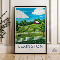 Lexington Poster | Kentucky Wall Art | America Decor