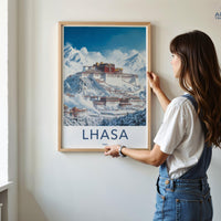 Lhasa Poster - Tibet Wall Art
