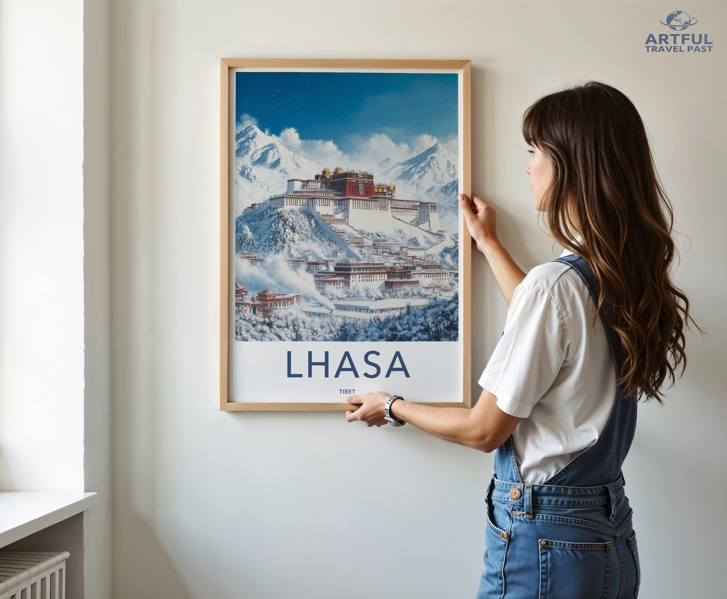 Lhasa Poster - Tibet Wall Art