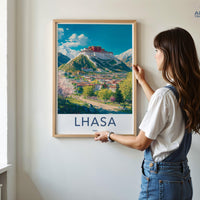 Lhasa Poster - Tibet Wall Art