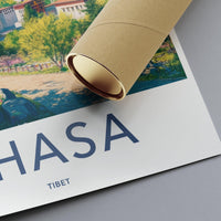 Lhasa Poster - Tibet Wall Art