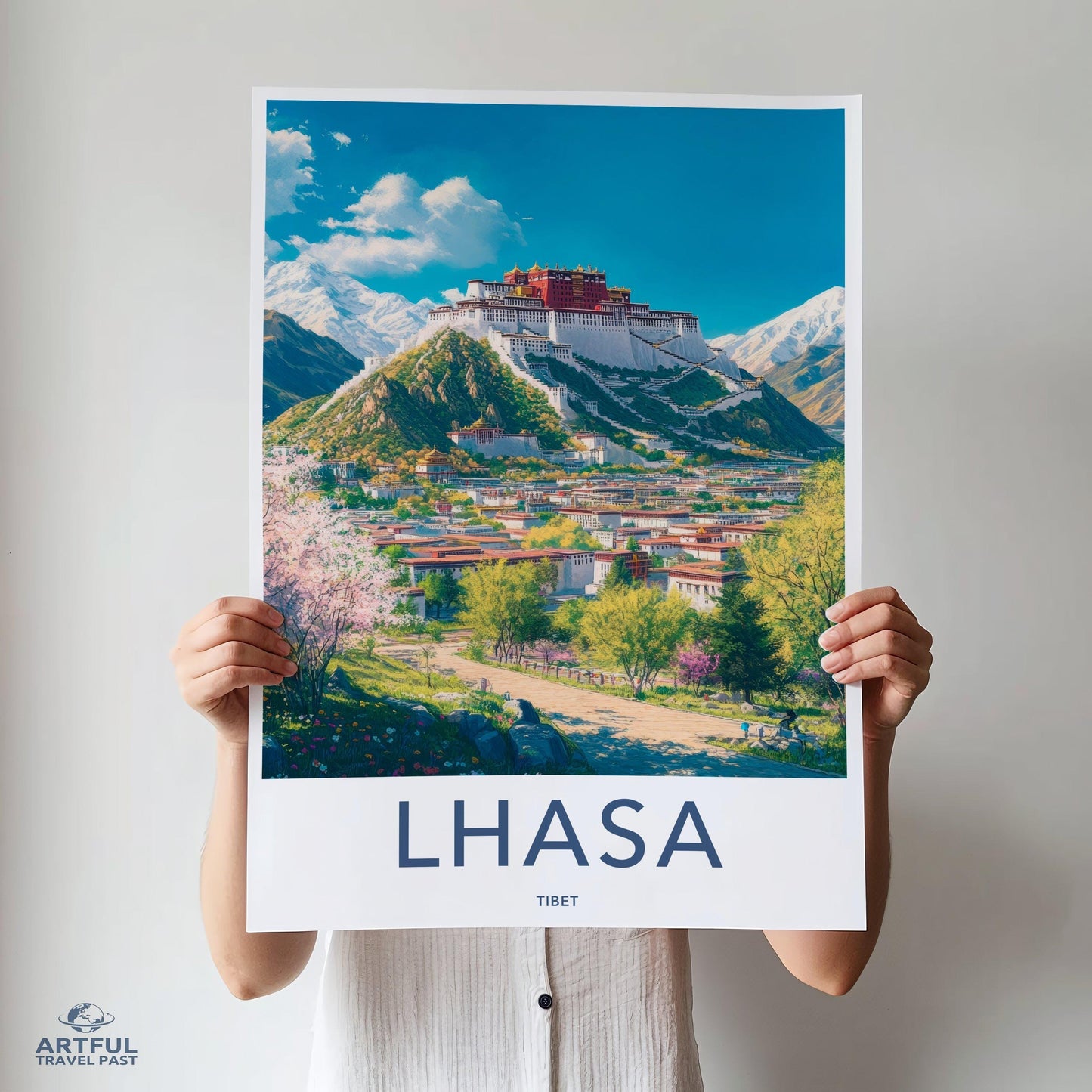Lhasa Poster - Tibet Wall Art