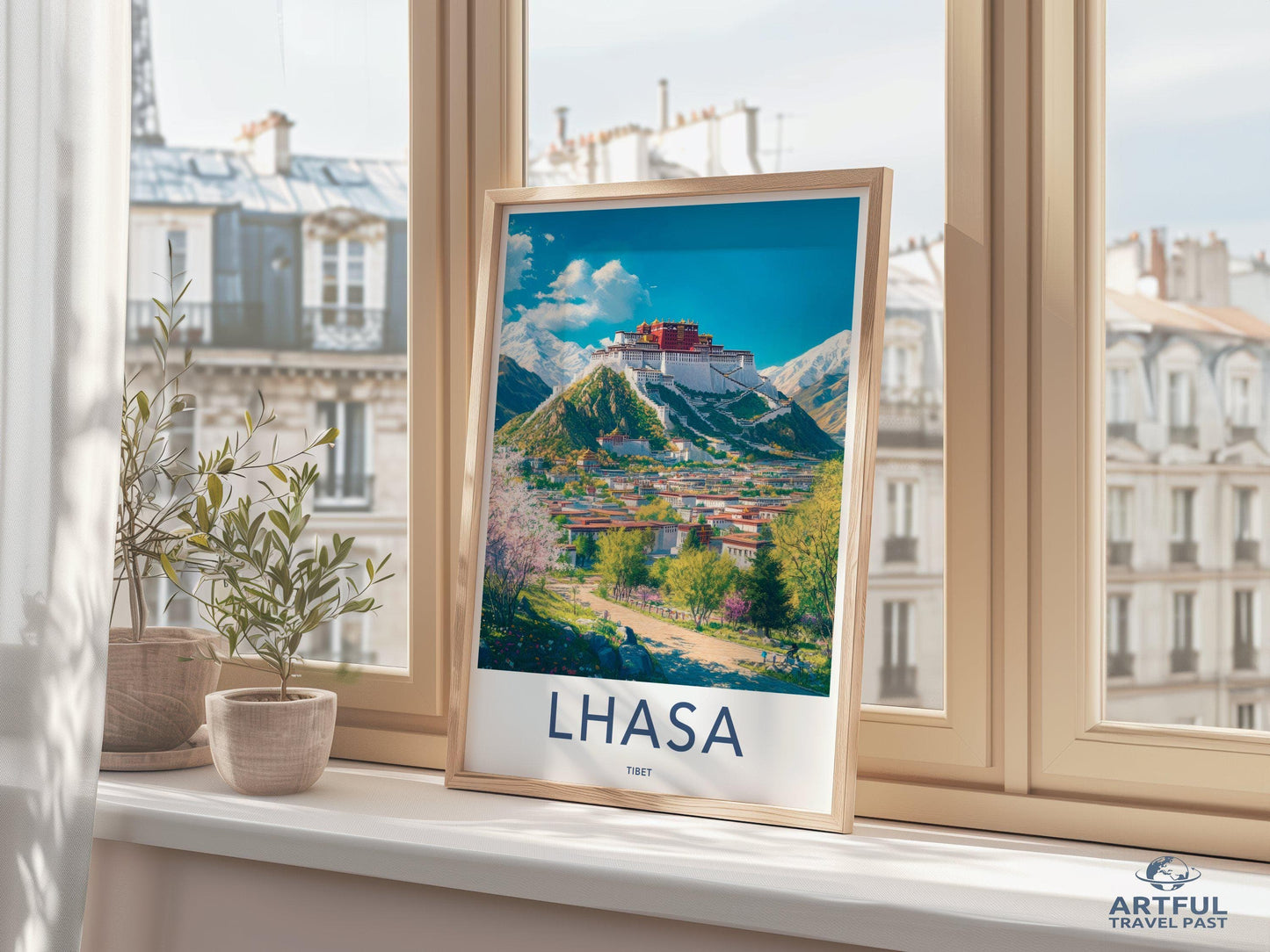 Lhasa Poster - Tibet Wall Art