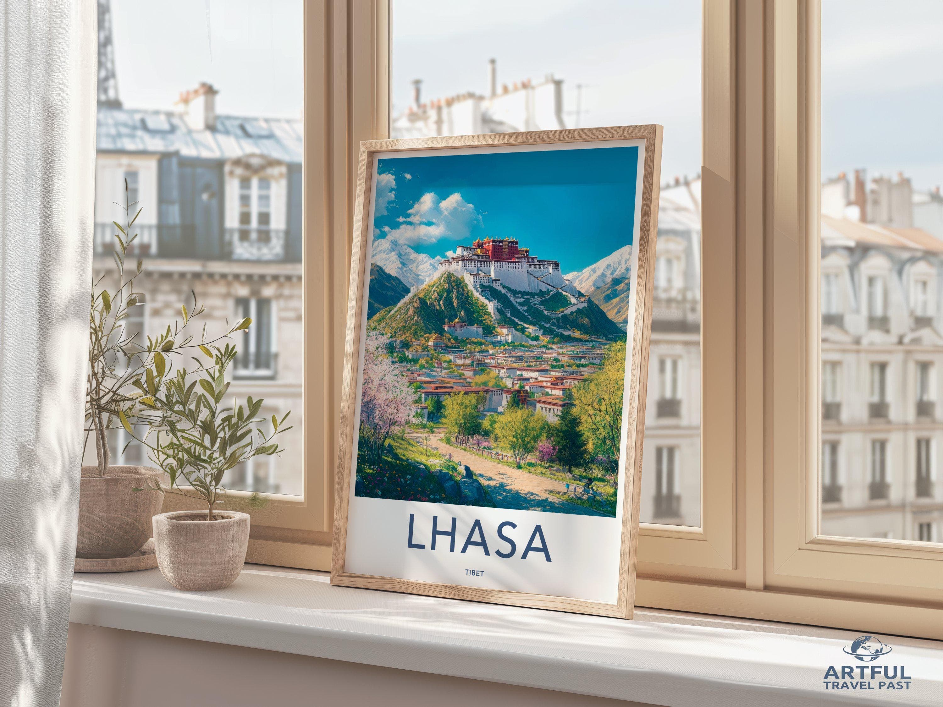 Lhasa Poster - Tibet Wall Art