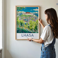 Lhasa Poster - Tibet Wall Art