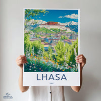 Lhasa Poster - Tibet Wall Art