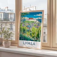 Lhasa Poster - Tibet Wall Art