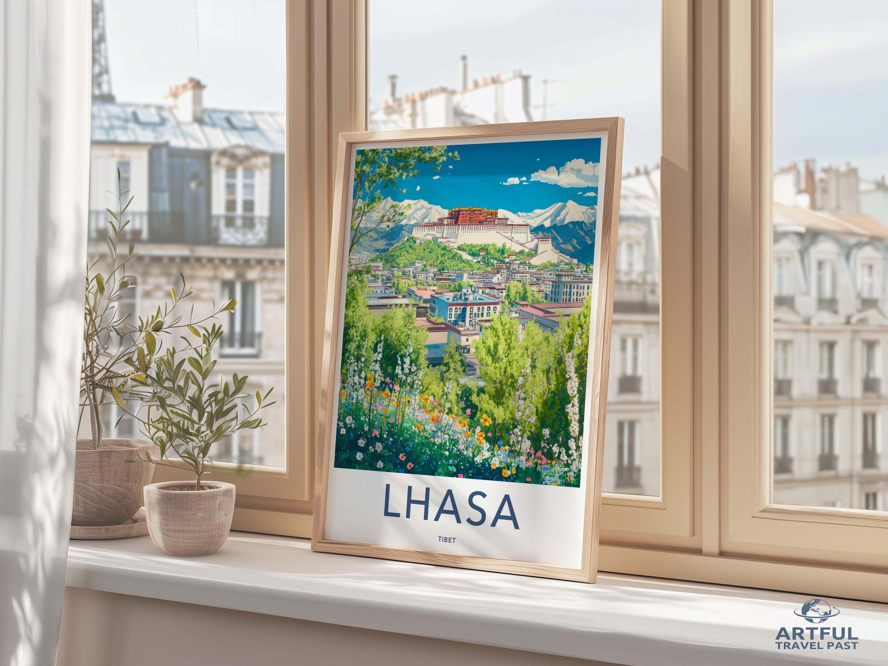 Lhasa Poster - Tibet Wall Art