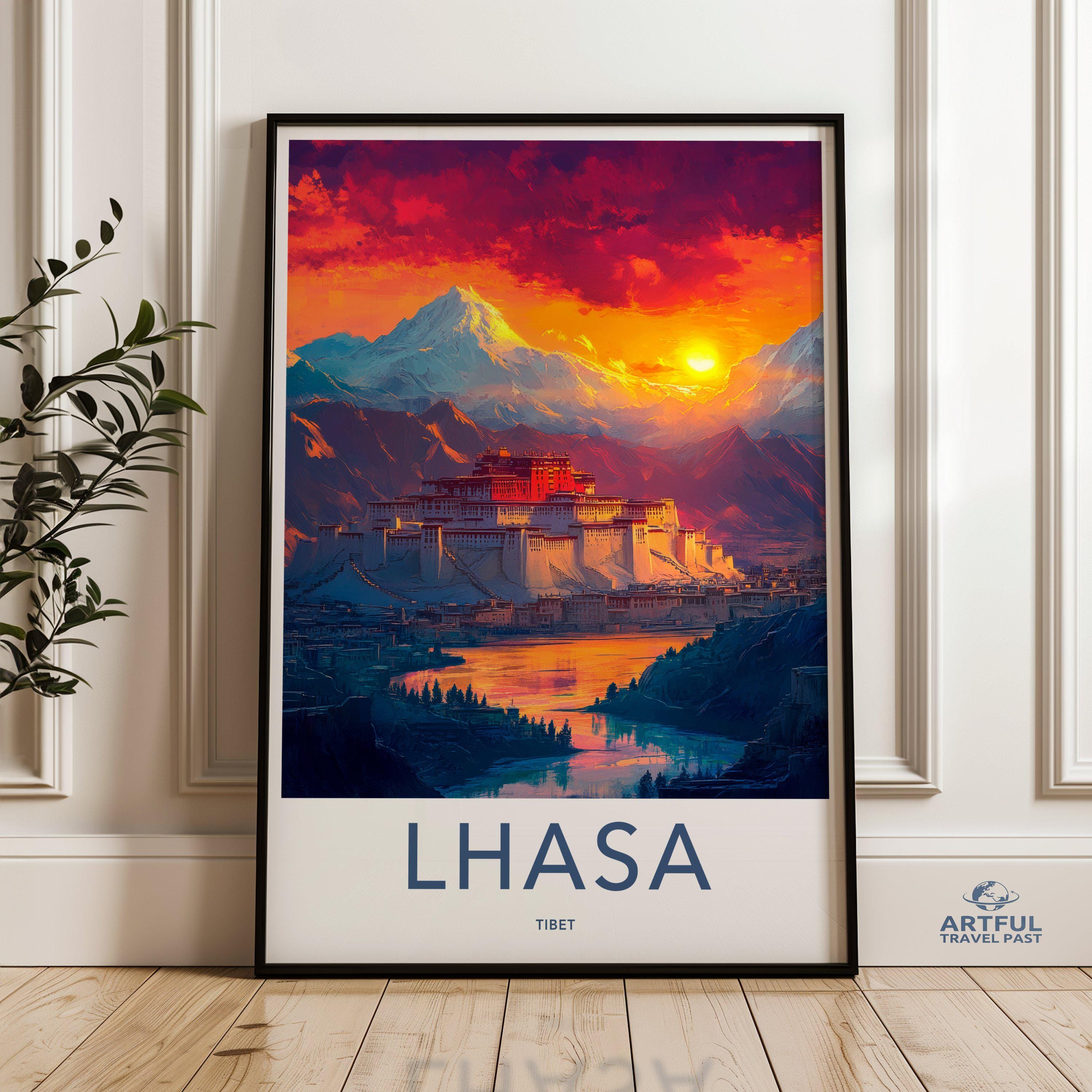 Lhasa Poster - Tibet Wall Art
