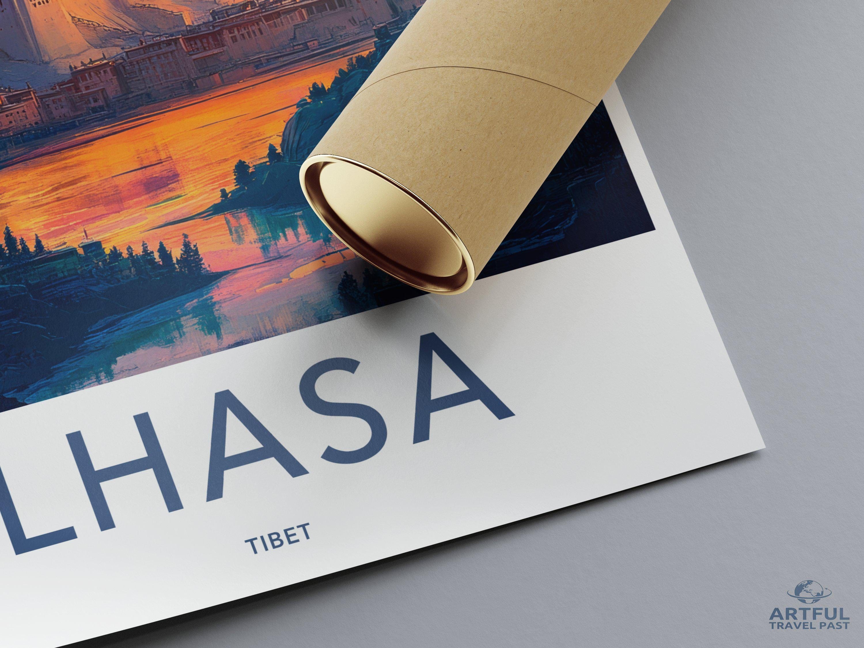 Lhasa Poster - Tibet Wall Art