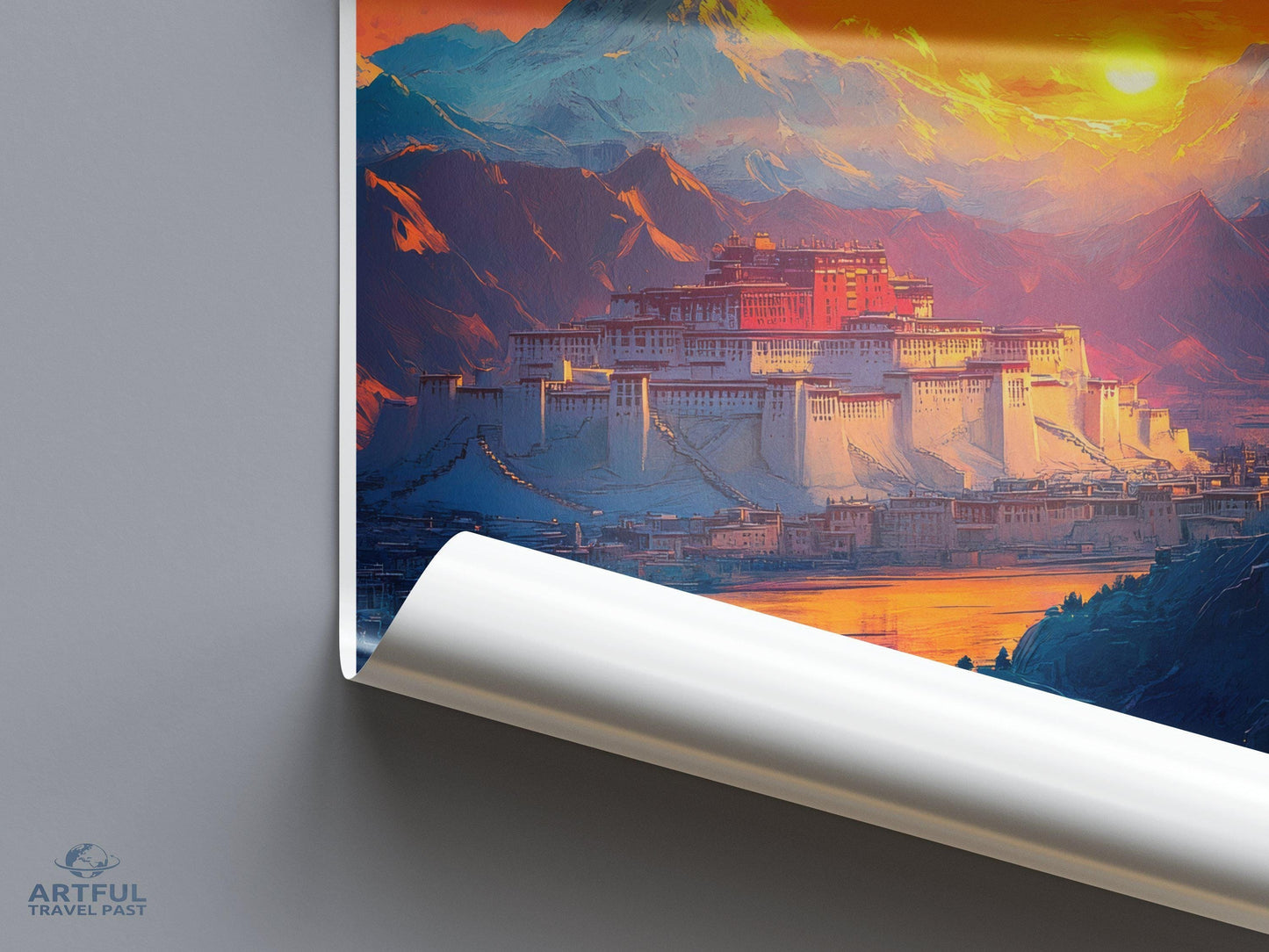 Lhasa Poster - Tibet Wall Art