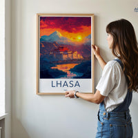 Lhasa Poster - Tibet Wall Art