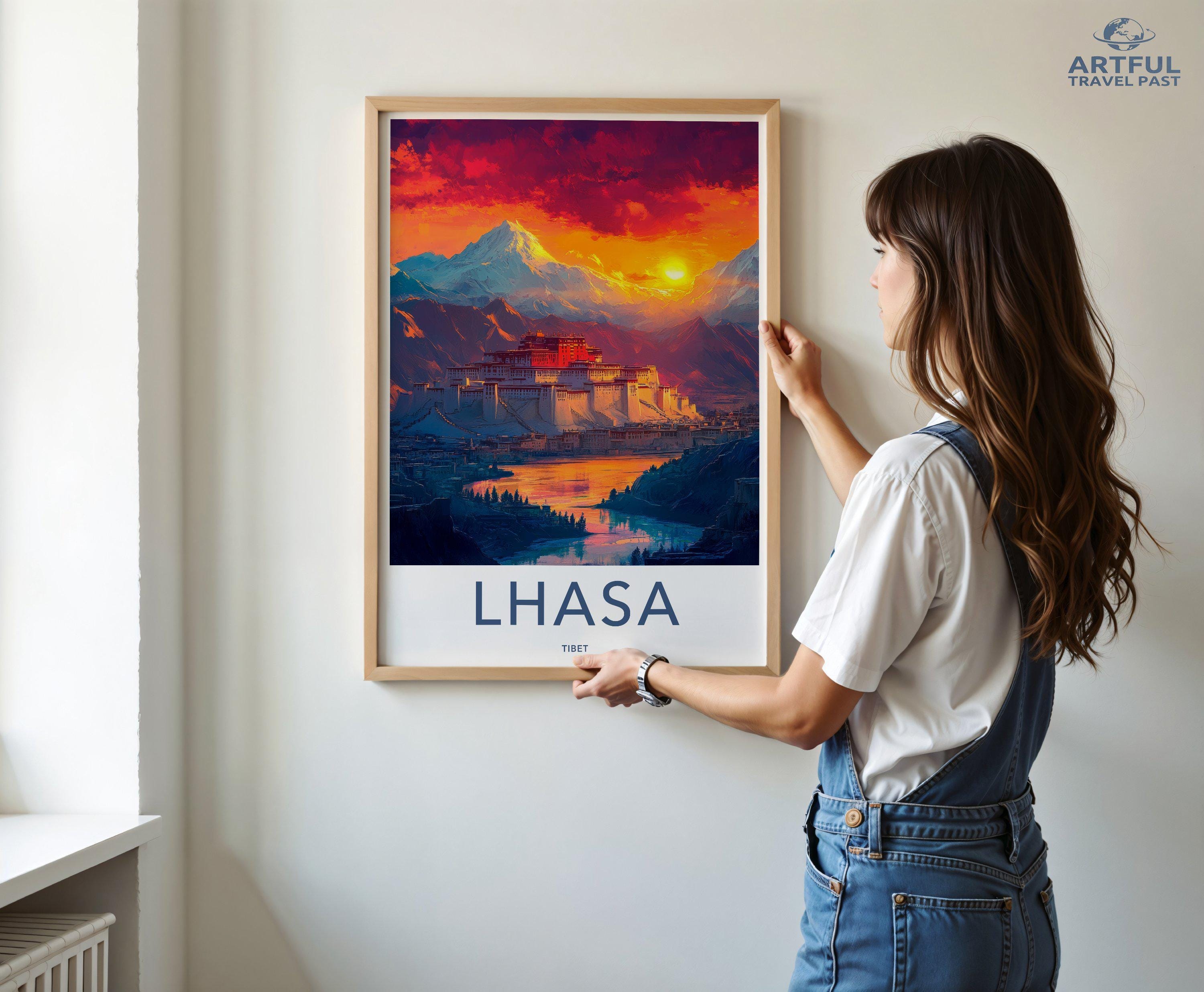 Lhasa Poster - Tibet Wall Art