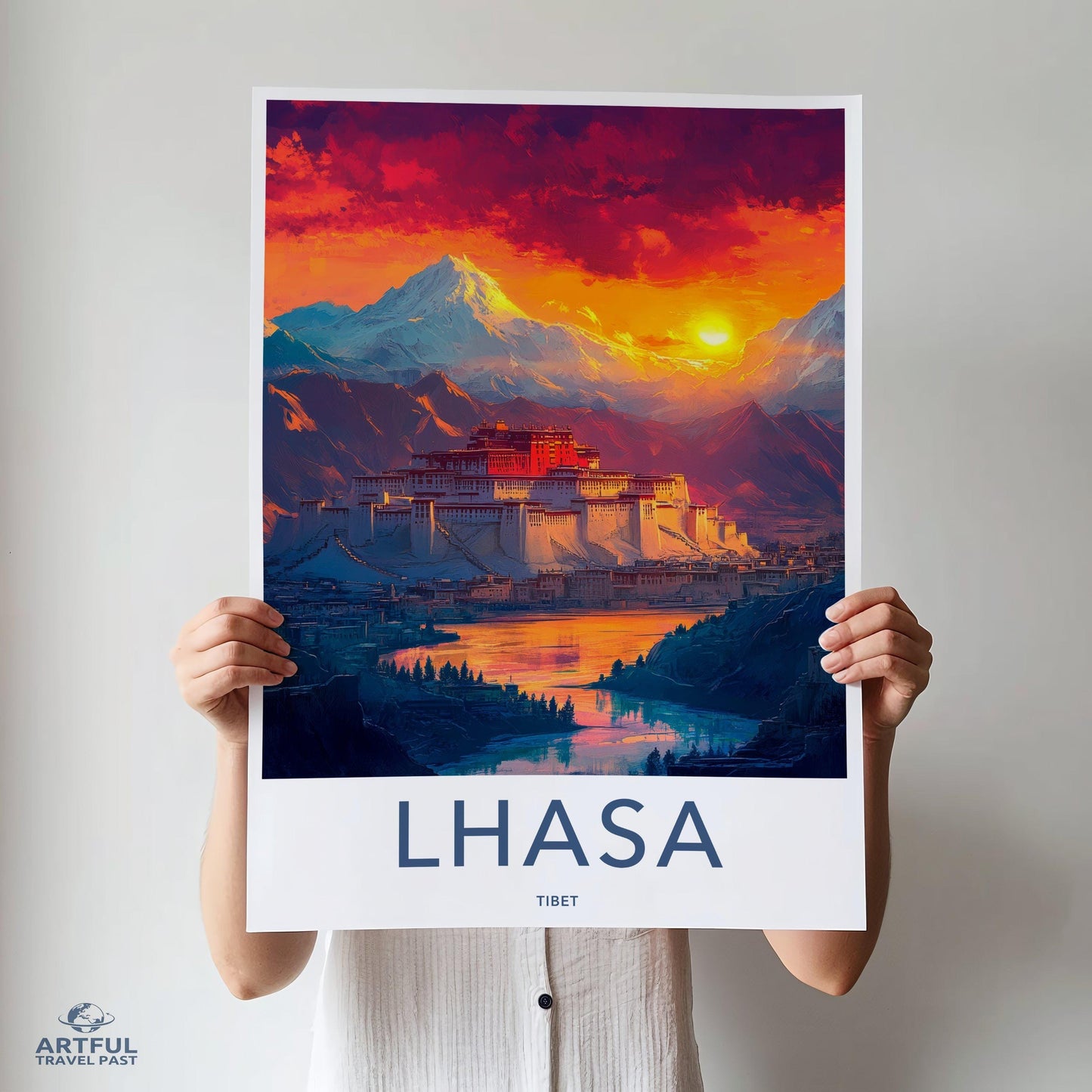 Lhasa Poster - Tibet Wall Art