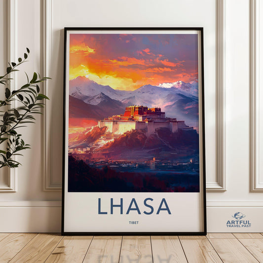 Lhasa Poster - Tibet Wall Art