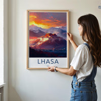 Lhasa Poster - Tibet Wall Art